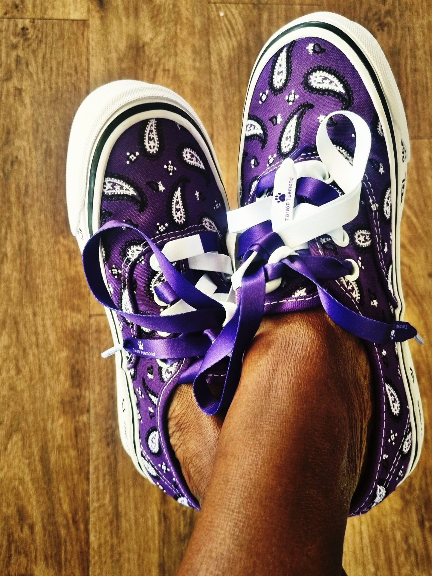 OG Candylaces White & Purple 3583C