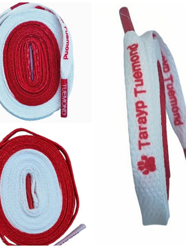 Classic Candylaces White & Red 1787C
